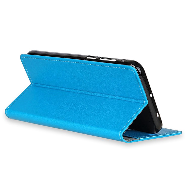 PU Leather Wallet Stand Protector Cover for Xiaomi Pocophone F1 / Poco F1 (India) - Blue-6