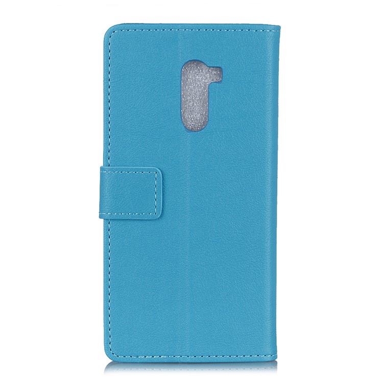 PU Leather Wallet Stand Protector Cover for Xiaomi Pocophone F1 / Poco F1 (India) - Blue-7