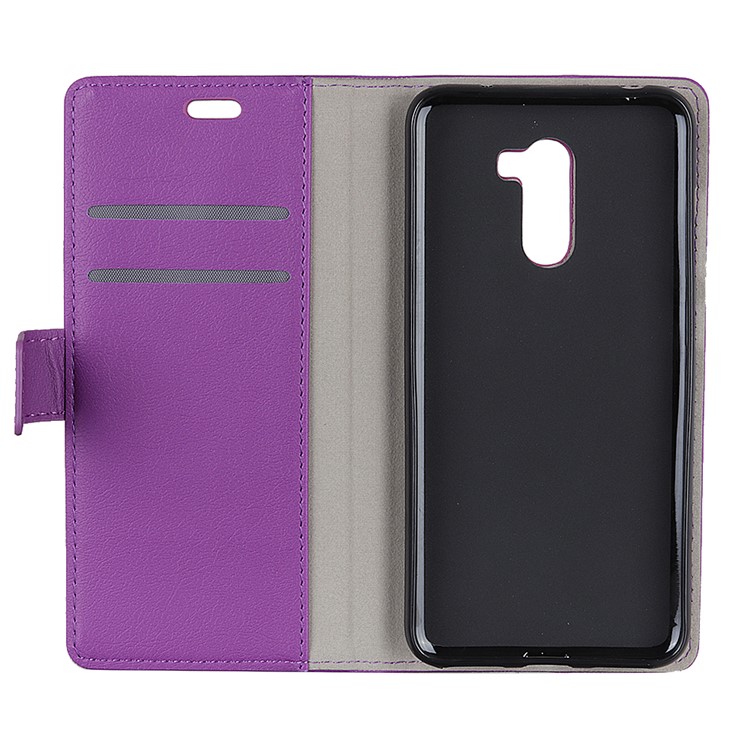 PU Leather Wallet Stand Protection Shell for Xiaomi Pocophone F1 / Poco F1 (India) - Purple-6