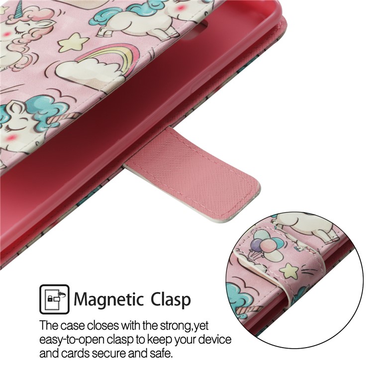 Pattern Printing PU Leather Wallet Mobile Shell Case for Xiaomi Pocophone F1 / Poco F1 (India) - Unicorns-5