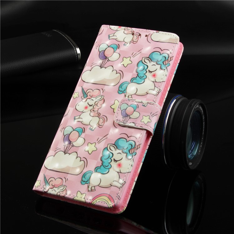 Pattern Printing PU Leather Wallet Mobile Shell Case for Xiaomi Pocophone F1 / Poco F1 (India) - Unicorns-9