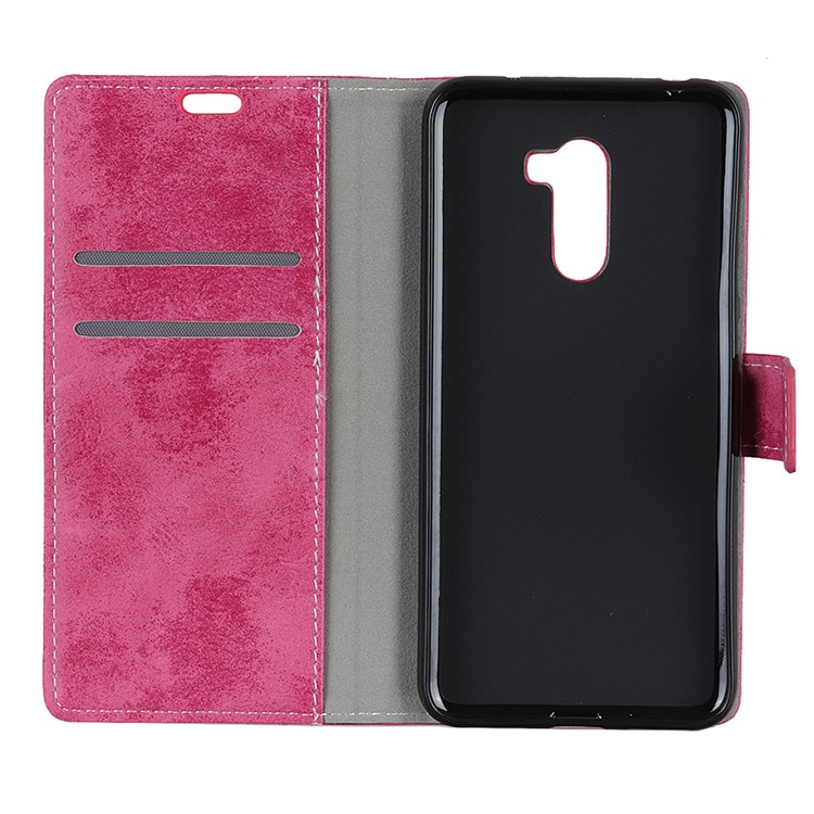 Vintage Style Leather Wallet Cover for Xiaomi Pocophone F1 / Poco F1 in India - Rose-4