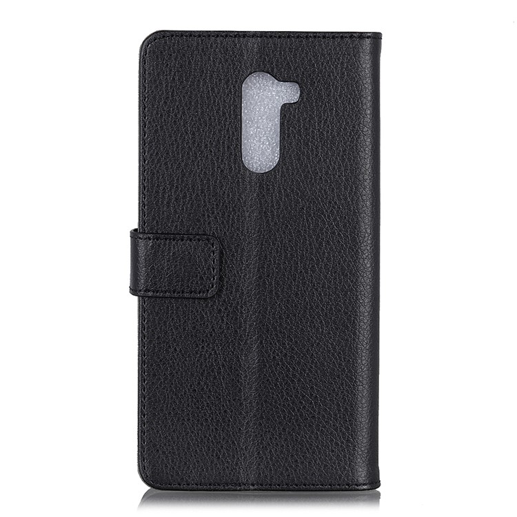 Litchi Skin Wallet Leather Stand Case for Xiaomi Pocophone F1 / Poco F1 in India - Black-4