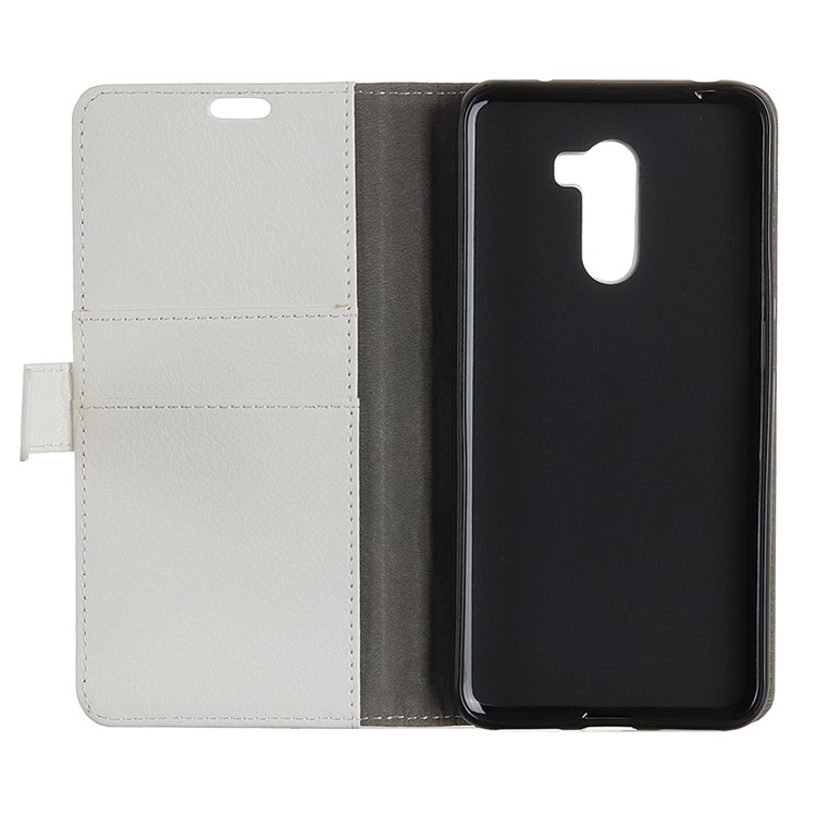 Litchi Skin Wallet Leather Stand Cover for Xiaomi Pocophone F1 / Poco F1 in India - White-4