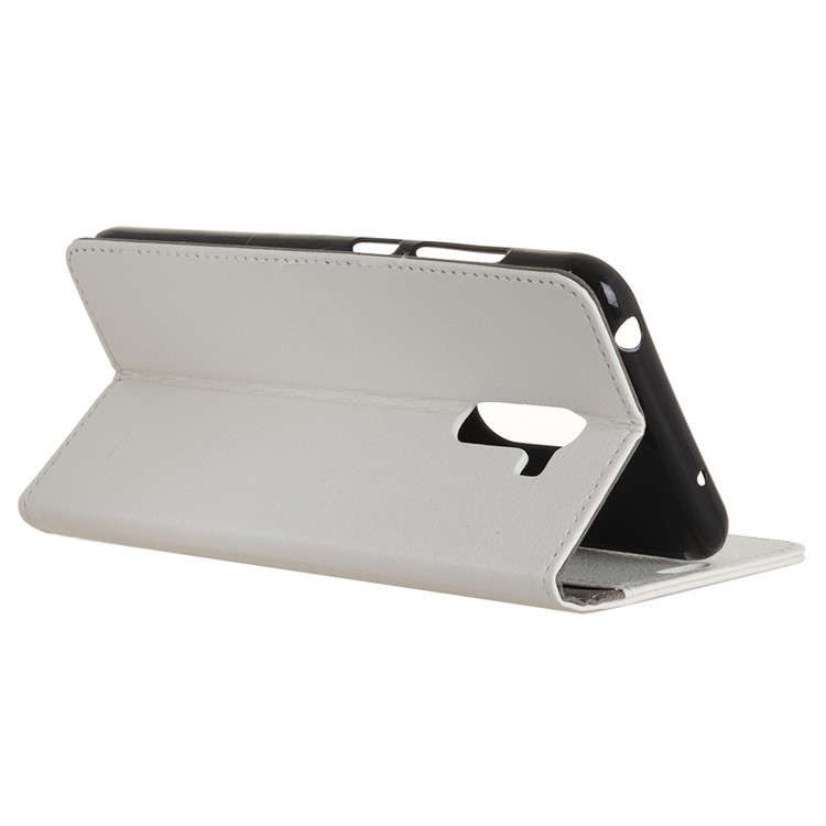 Litchi Skin Wallet Leather Stand Cover for Xiaomi Pocophone F1 / Poco F1 in India - White-5