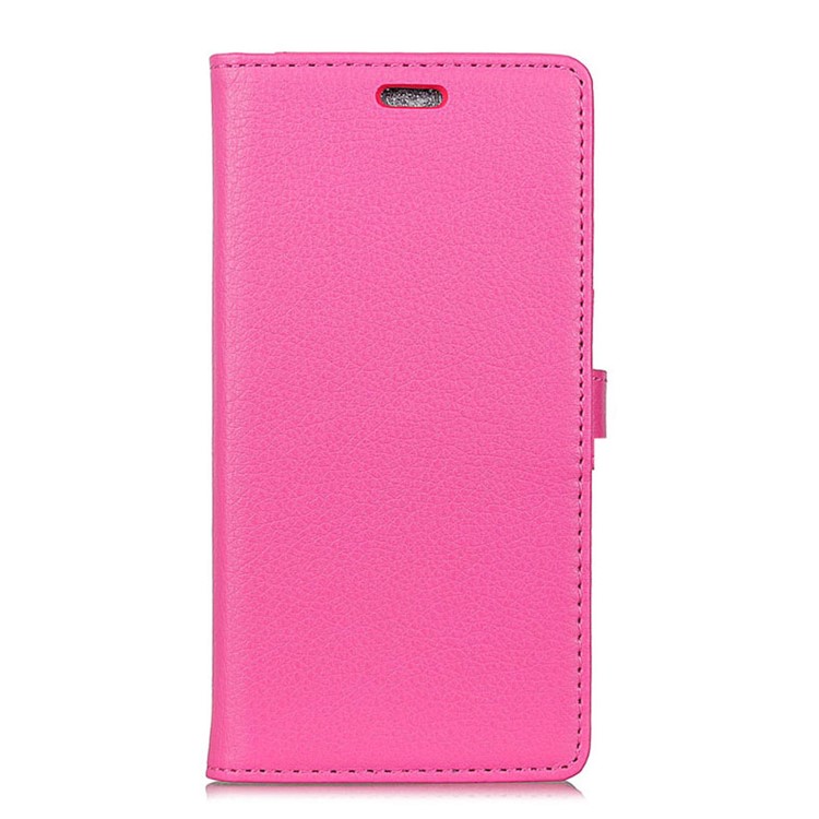 Litchi Skin Leather Wallet Case for Xiaomi Pocophone F1 / Poco F1 in India - Rose-1