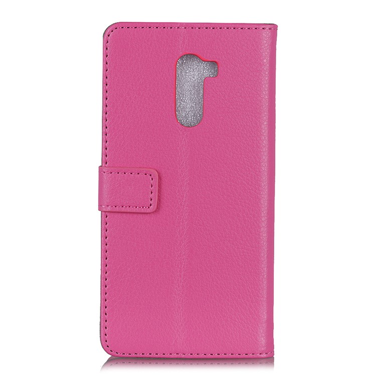 Litchi Skin Leather Wallet Case for Xiaomi Pocophone F1 / Poco F1 in India - Rose-3