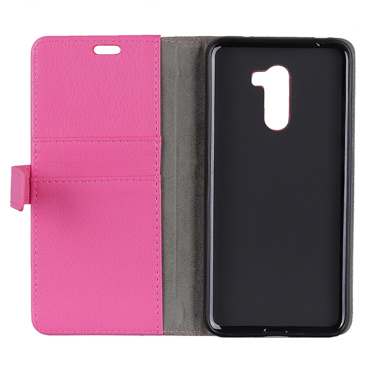 Litchi Skin Leather Wallet Case for Xiaomi Pocophone F1 / Poco F1 in India - Rose-4