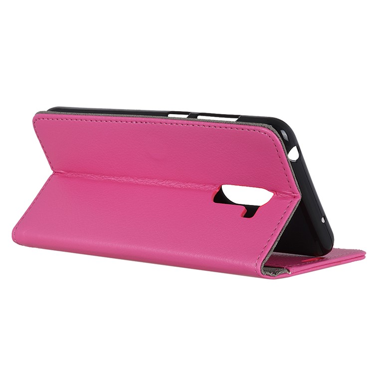 Litchi Skin Leather Wallet Case for Xiaomi Pocophone F1 / Poco F1 in India - Rose-5