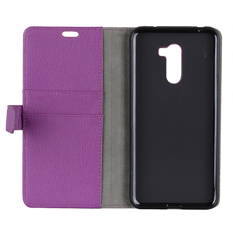 Litchi Skin Magnetic Leather Stand Case for Xiaomi Pocophone F1 / Poco F1 in India - Purple-4