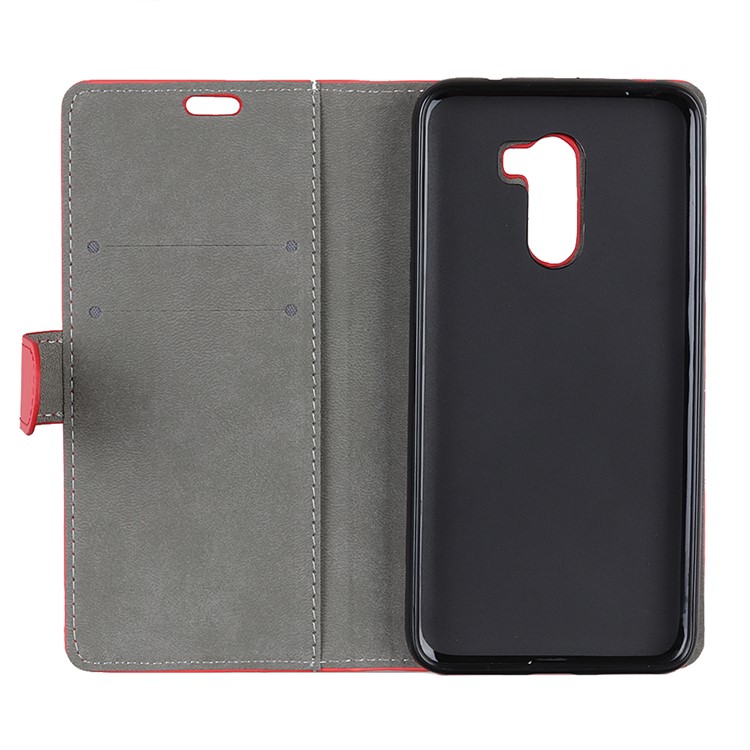 Wallet Leather Stand Phone Case for Xiaomi Pocophone F1 / Poco F1 in India - Red-4