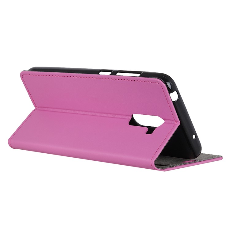 Leather Stand Case with Card Slots for Xiaomi Pocophone F1 / Poco F1 in India - Rose-5
