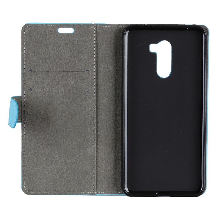 Leather Stand Cover with Card Slots for Xiaomi Pocophone F1 / Poco F1 in India - Blue-4