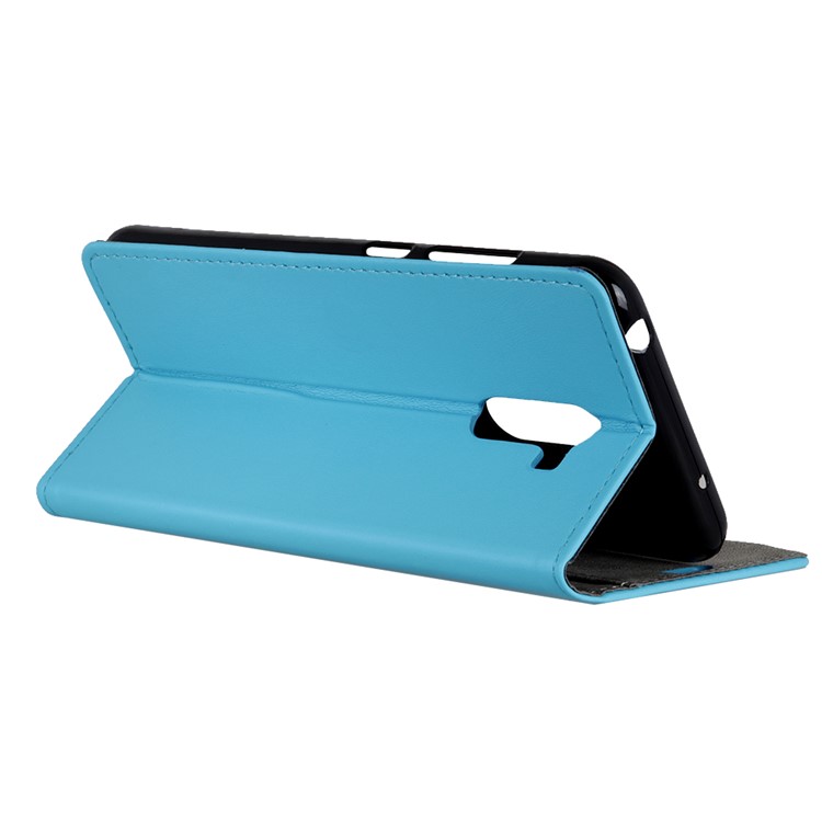 Leather Stand Cover with Card Slots for Xiaomi Pocophone F1 / Poco F1 in India - Blue-5