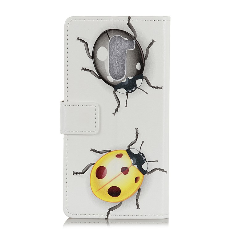 For Xiaomi Pocophone F1 / Poco F1 (India) Patterned PU Leather Shell (Wallet and Stand) - Ladybug Pattern-3