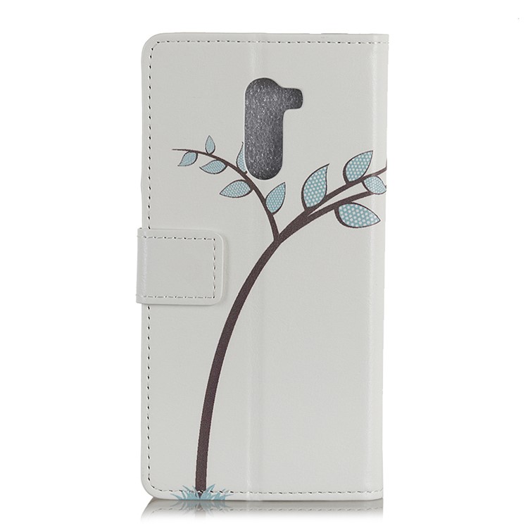 For Xiaomi Pocophone F1 / Poco F1 (India) Patterned PU Leather Flip Case (Wallet and Stand) - Two Little Owls on Branch-3