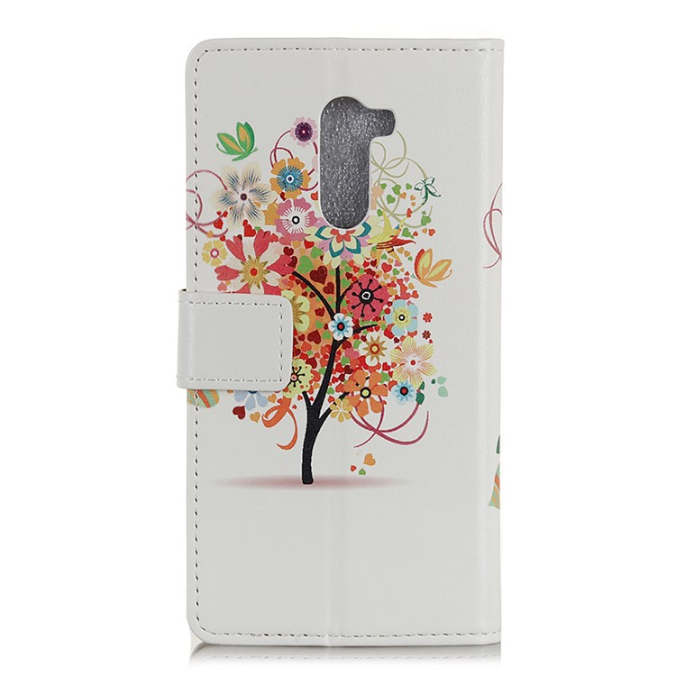 For Xiaomi Pocophone F1 / Poco F1 (India) Patterned PU Leather Mobile Case (Wallet and Stand) - Colorful Flower Tree-3
