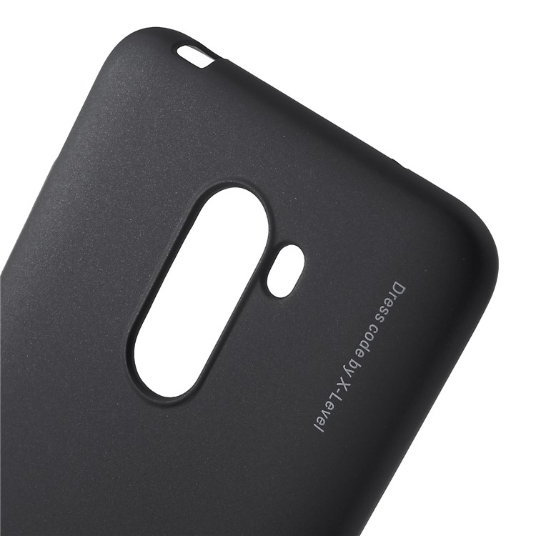 X-LEVEL Knight Series Matte PC Case Cover for Xiaomi Pocophone F1 Poco F1 (India) - Black-4