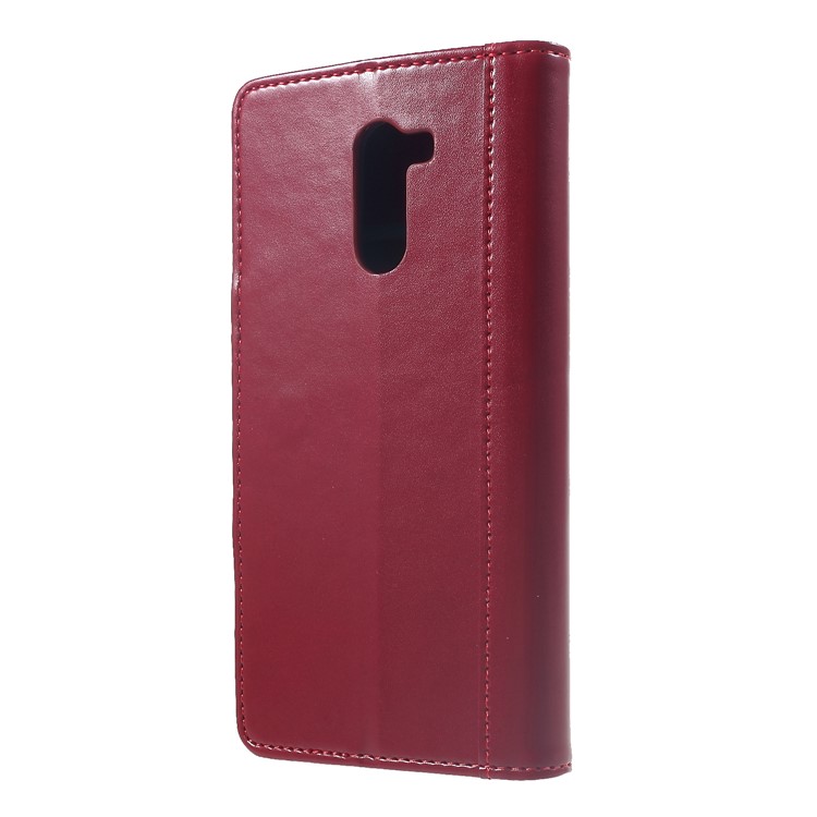 Flip Wallet PU Leather Stand Case for Xiaomi Pocophone F1 / Poco F1 (India) - Red-2