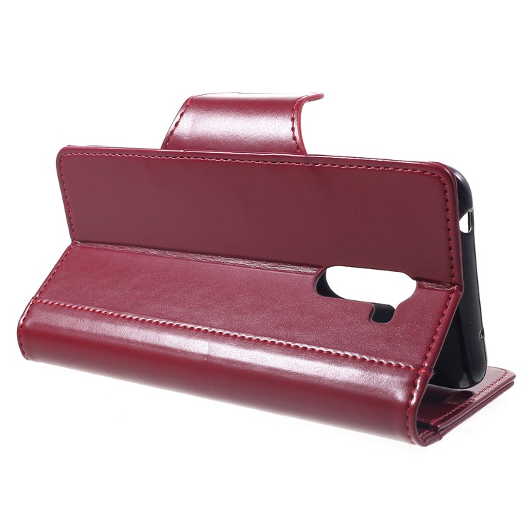 Flip Wallet PU Leather Stand Case for Xiaomi Pocophone F1 / Poco F1 (India) - Red-4