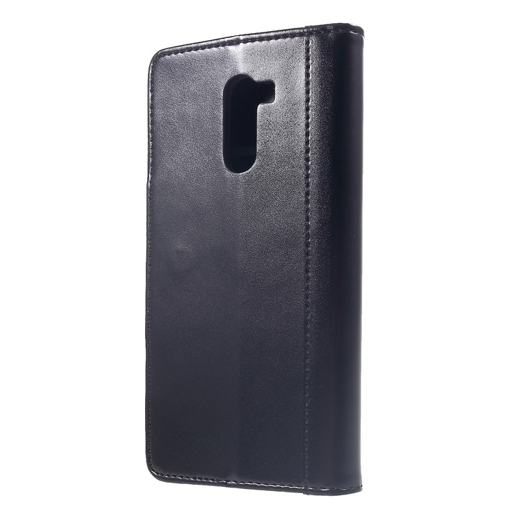 Flip Wallet PU Leather Stand Cover for Xiaomi Pocophone F1 / Poco F1 (India) - Black-2