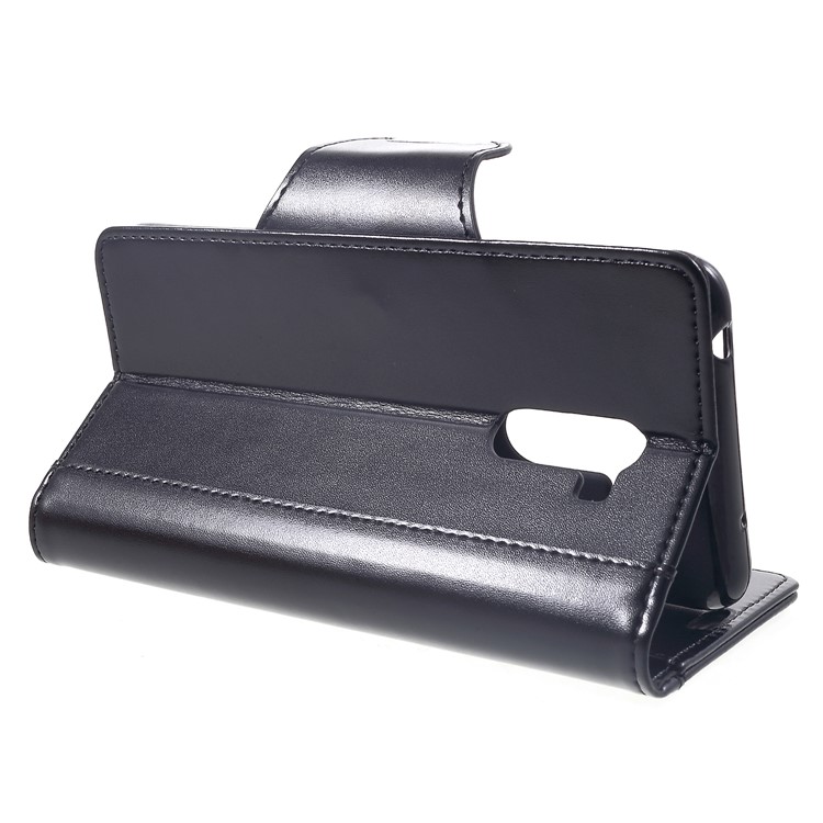 Flip Wallet PU Leather Stand Cover for Xiaomi Pocophone F1 / Poco F1 (India) - Black-4
