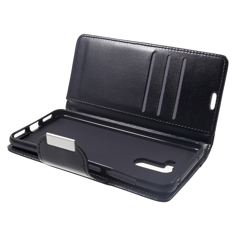Flip Wallet PU Leather Stand Cover for Xiaomi Pocophone F1 / Poco F1 (India) - Black-7