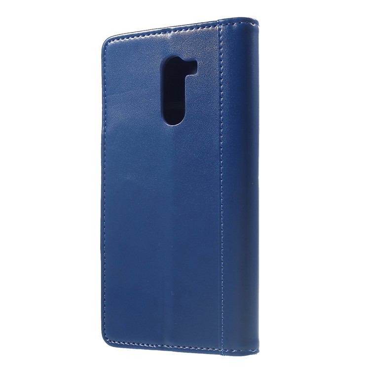 Flip Wallet PU Leather Stand Shell for Xiaomi Pocophone F1 / Poco F1 (India) - Blue-2