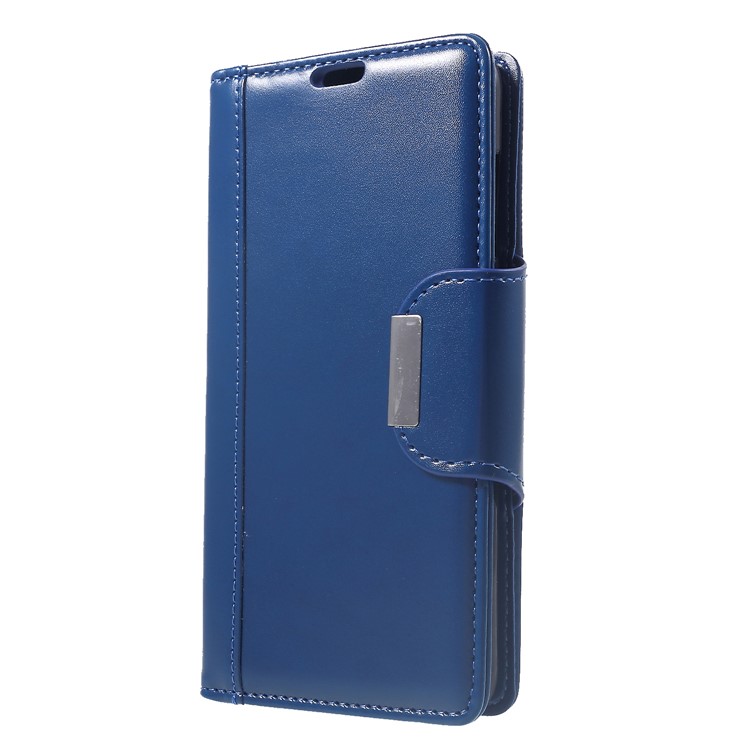 Flip Wallet PU Leather Stand Shell for Xiaomi Pocophone F1 / Poco F1 (India) - Blue-3