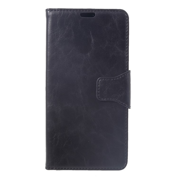 For Xiaomi Pocophone F1 / Poco F1 (India) Crazy Horse Wallet Stand Split Leather Case with Card Holders - Black-1