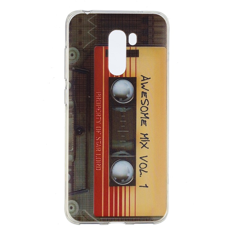Pattern Printing Soft TPU Protection Cover for Xiaomi Pocophone F1 / Poco F1 (India) - Tape-1
