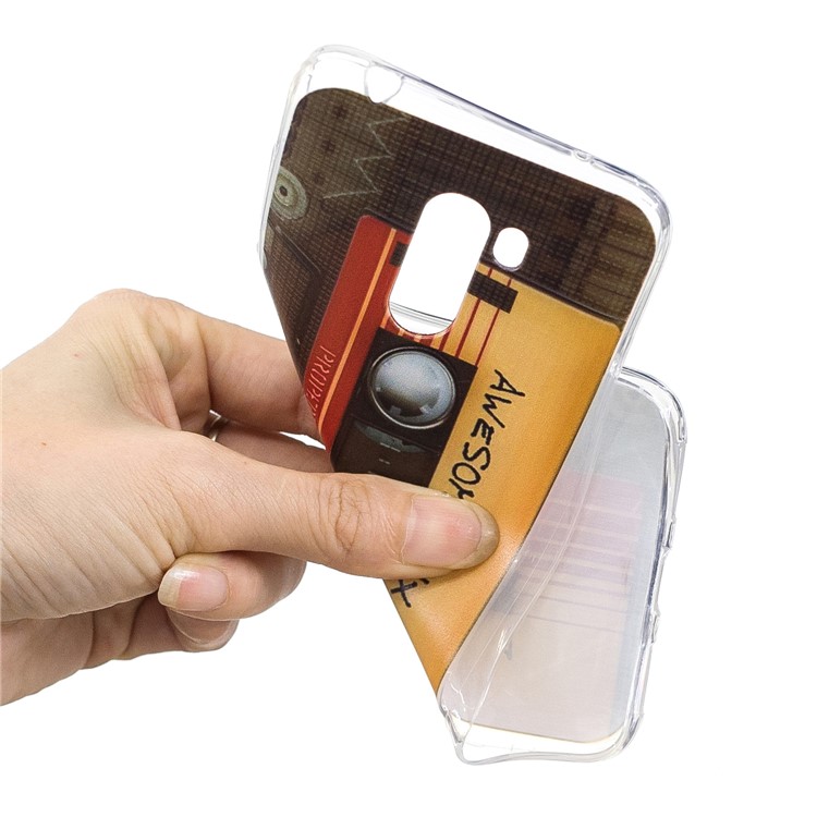 Pattern Printing Soft TPU Protection Cover for Xiaomi Pocophone F1 / Poco F1 (India) - Tape-4