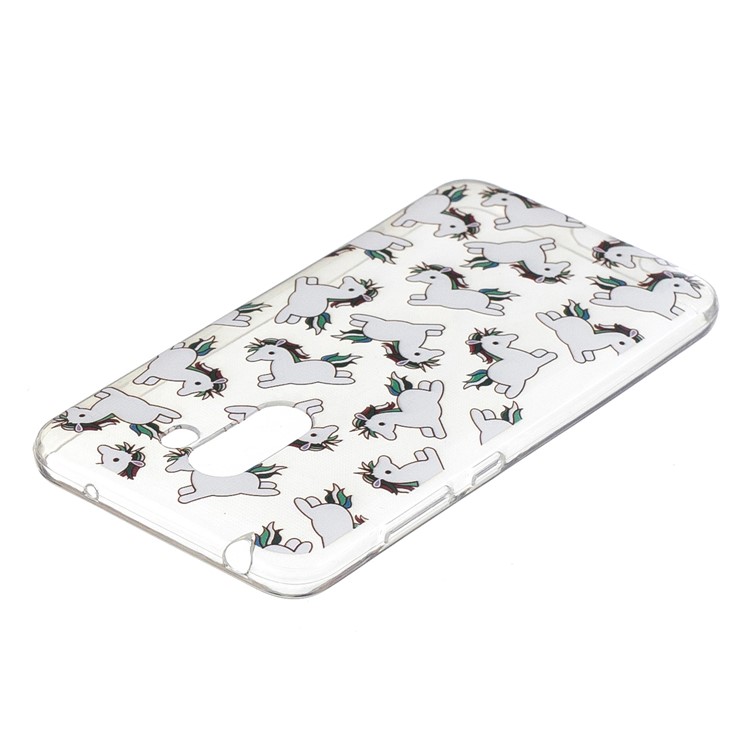 Pattern Printing Soft TPU Back Lightweight Cover for Xiaomi Pocophone F1 / Poco F1 (India) - Jumping Unicorns-3