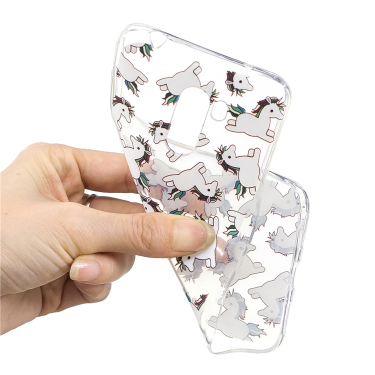 Pattern Printing Soft TPU Back Lightweight Cover for Xiaomi Pocophone F1 / Poco F1 (India) - Jumping Unicorns-4