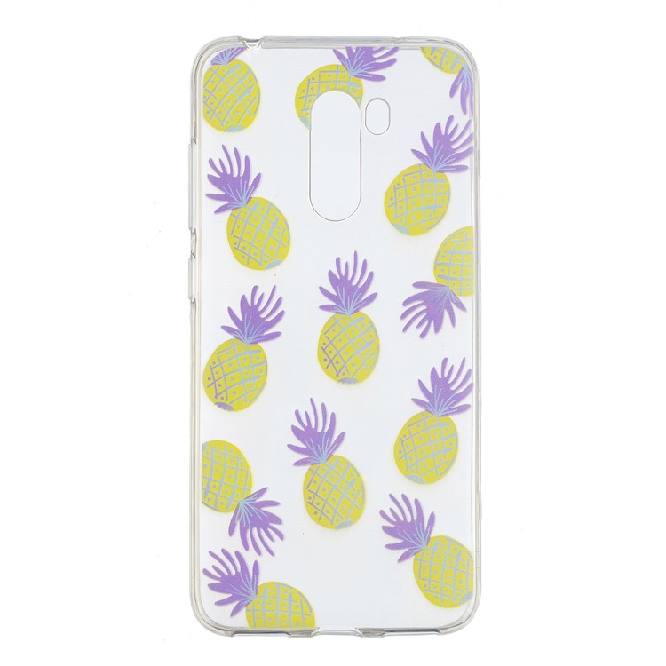 Pattern Printing Soft TPU Phone Cover Accessory for Xiaomi Pocophone F1 / Poco F1 (India) - Pineapple-1