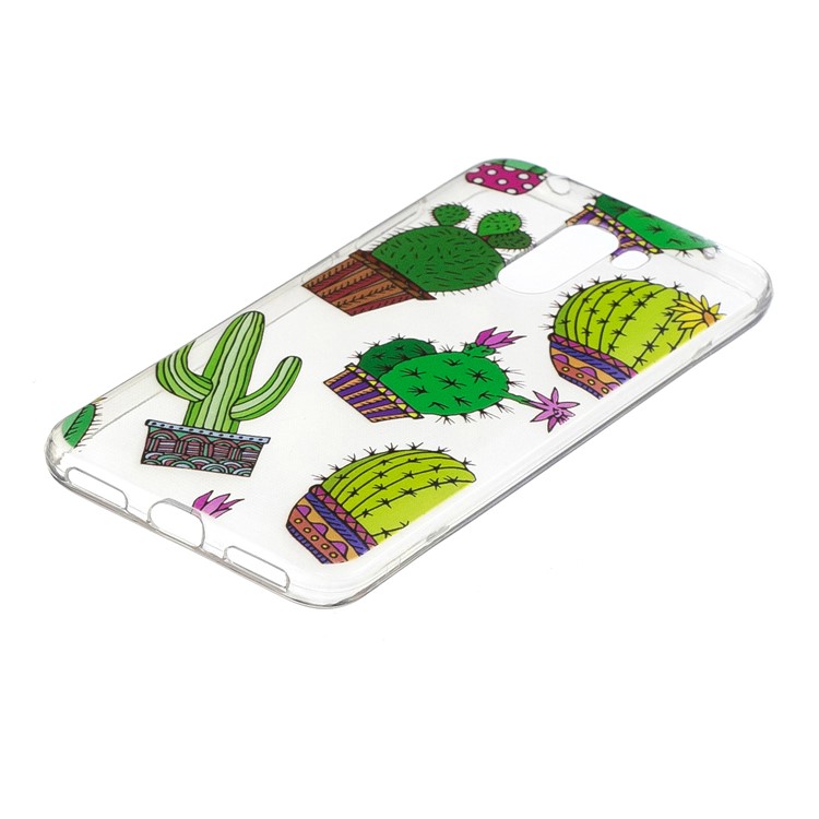 Pattern Printing Soft TPU Lightweight Case Cover for Xiaomi Pocophone F1 / Poco F1 (India) - Cactus-2