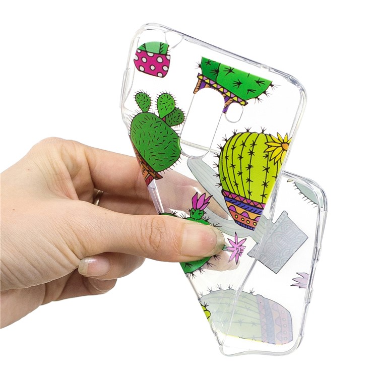 Pattern Printing Soft TPU Lightweight Case Cover for Xiaomi Pocophone F1 / Poco F1 (India) - Cactus-4