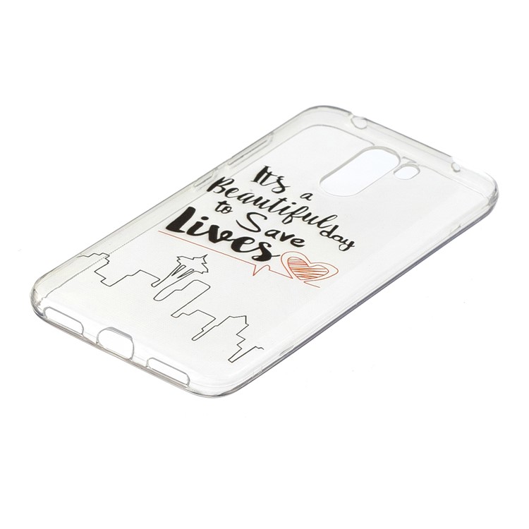 Pattern Printing Soft TPU Case Cover for Xiaomi Pocophone F1 / Poco F1 (India) - Life Quote-2