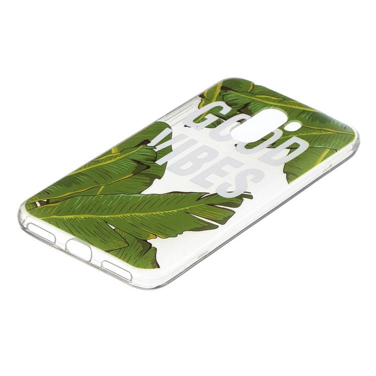 Pattern Printing Flexible TPU Phone Cover for Xiaomi Pocophone F1 / Poco F1 (India) - Banana Leaves-2