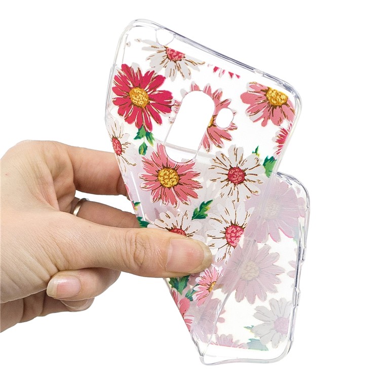 Pattern Printing Soft TPU Gel Lightweight Back Phone Cover for Xiaomi Pocophone F1 / Poco F1 (India) - Daisy-4