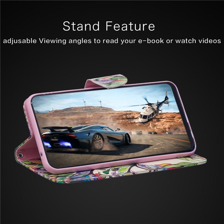 Pattern Printing PU Leather Protection Cell Phone Case for Xiaomi Pocophone F1 / Poco F1 - Colorized Tree-13