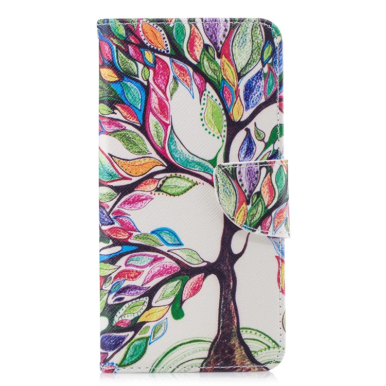 Pattern Printing PU Leather Protection Cell Phone Case for Xiaomi Pocophone F1 / Poco F1 - Colorized Tree-2