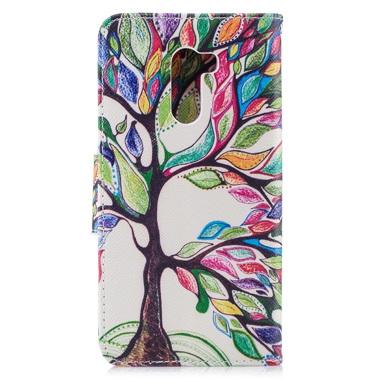 Pattern Printing PU Leather Protection Cell Phone Case for Xiaomi Pocophone F1 / Poco F1 - Colorized Tree-3