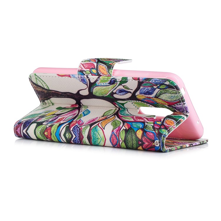 Pattern Printing PU Leather Protection Cell Phone Case for Xiaomi Pocophone F1 / Poco F1 - Colorized Tree-4