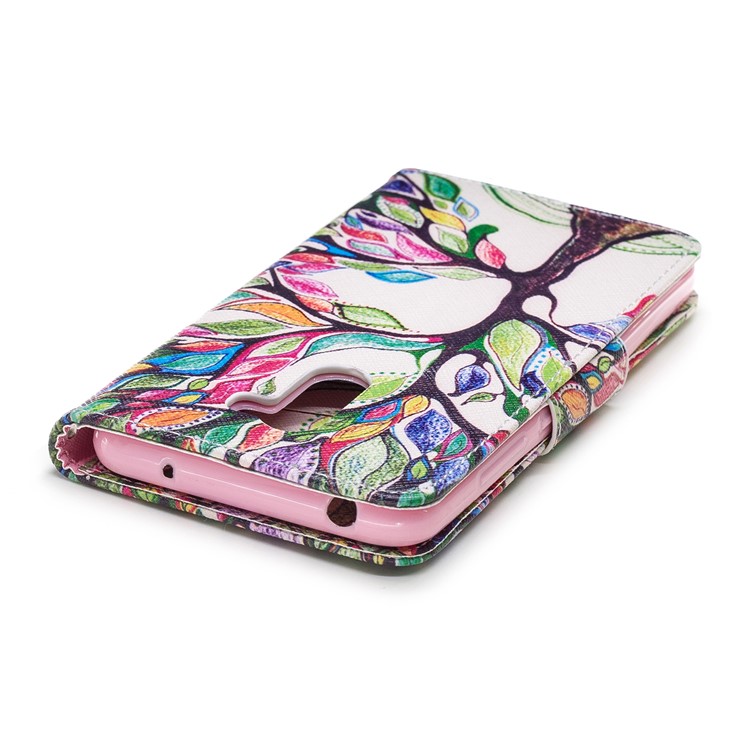 Pattern Printing PU Leather Protection Cell Phone Case for Xiaomi Pocophone F1 / Poco F1 - Colorized Tree-7
