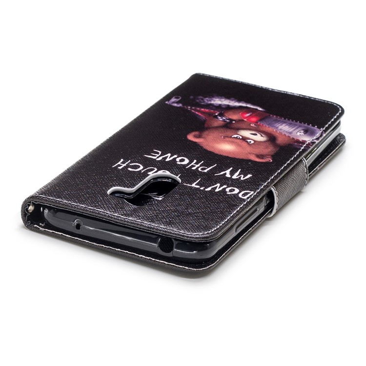 Pattern Printing PU Leather Protection Cell Phone Cover for Xiaomi Pocophone F1 / Poco F1 (India) - Bear and Warnings-7