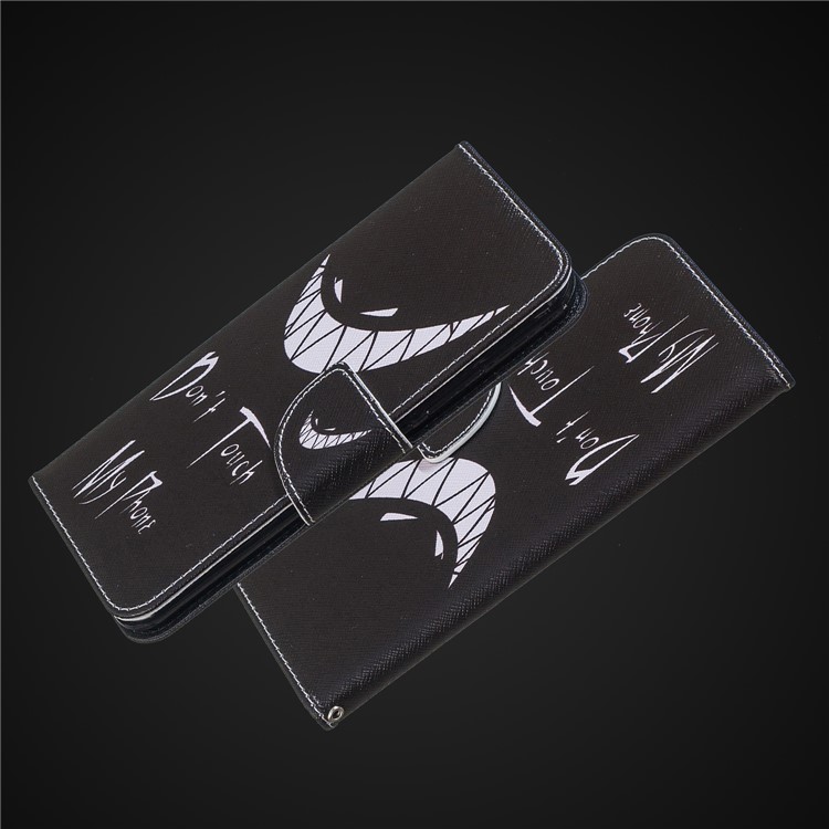 Шаблон Печати PU Кожа Защиты Сотовый Телефон Оболочки Для Xiaomi Pocophone F1 / Poco F1 - Злое Лицо-9