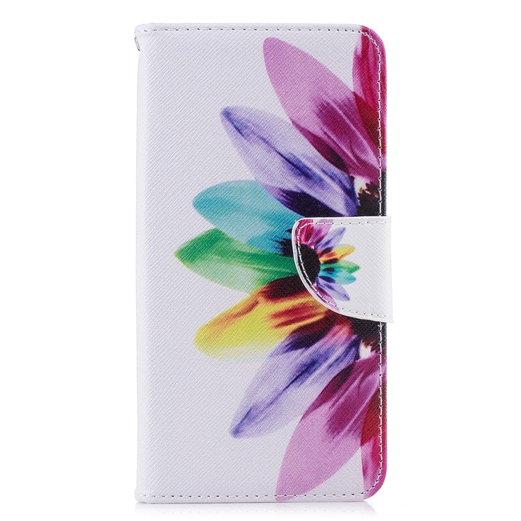 Pattern Printing PU Leather Protection Case with Wallet for Xiaomi Pocophone F1 / Poco F1 (India) - Petals Pattern-2