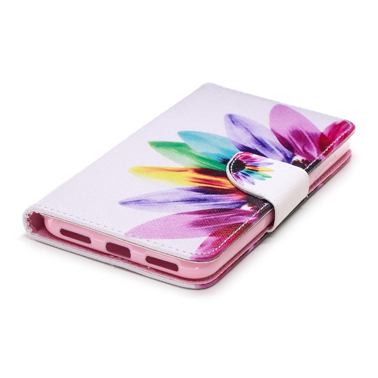 Pattern Printing PU Leather Protection Case with Wallet for Xiaomi Pocophone F1 / Poco F1 (India) - Petals Pattern-6