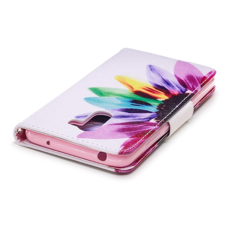 Pattern Printing PU Leather Protection Case with Wallet for Xiaomi Pocophone F1 / Poco F1 (India) - Petals Pattern-7